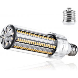 Lot De 2 Ampoules Led Ultra Lumineuses 50w (Remplace 400w) &iquest; 3000k Blanc Chaud 5000lm E27/E40 Edison Led Pour &Eacute;clairage Commercial &iquest; Garage, Atelier, Cour. - Neuf