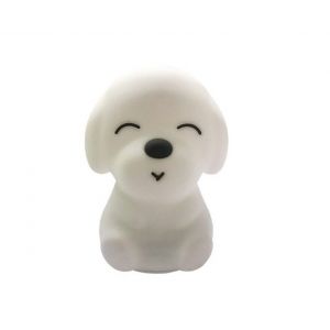 Lampe De Table Usb &Agrave; Couleurs Changeantes Pour Chambre D'enfant &iquest; Veilleuse Rechargeable En Silicone En Forme De Chien Laitier - Neuf