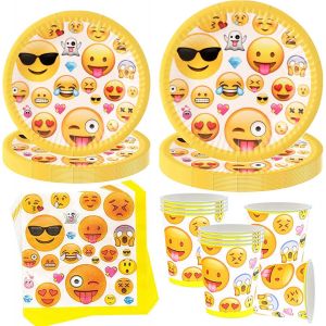 Kit Vaisselle Anniversaire,Party Set,Assiettes,Serviettes Et Gobelets,Décoration De Table,Décoration D'anniversaire,Assiette Carton Papier Tasses Serviettesr Nappe Pour Fête De Noël.[Y111] - Neuf