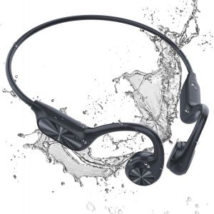 Casque Conduction Osseuse Natation, Casque Conduction osseuse Ecouteur Waterproof Natation Bluetooth 5.3 IP68 MP3 Etanche Natation 32GB,Ecouteurs sans Fil Sport Ecouteur Piscine, Natation - Neuf