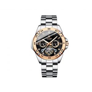 Montre M&eacute;canique &Agrave; Tourbillon Pour Homme Avec Affichage Lumineux Et Design &Eacute;tanche - Neuf