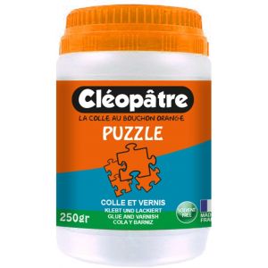 JEXNOVASHOP-CLEOPATRE ¿ Cléo'Puzzle - Colle Vernis Puzzle en Pot - Transparent - 250g - Fabriqué en France - Neuf