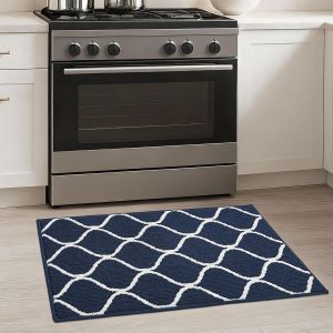 Ulteronixshop-Tapis De Cuisine Antid&eacute;rapant, 50 X 80 Cm Tapis De Cuisine Devant Evier, Anti-Salissures, Lavable En Machine Pour Cuisine, Buanderie, Entr&eacute;e, Couloir, Bleu - Neuf