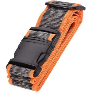 Sangle de bagage Ceinture de valise avec étiquette à boucle, sac de voyage en PP réglable 2Mx5cm - Neuf