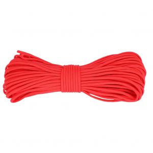 Cordon Paracorde Multifonction Reflechissant De 31 M, Corde A 7 Brins Pour Camping Et Chasse, Rouge - Neuf
