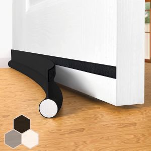 Le Noir Joint De Porte Coupe-Vent Auto-Adhésif Pour Portes, 94 Cm Sous Porte Coupe-Vent Isolable Balai De Porte Protection Contre Les Intempéries, Insonorisé - Neuf