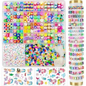 2300 Pièces Perles Pour Bracelet,Kit Fabrication Bijoux,Diy Kit Bracelet Enfants,Perles De Bricolage Pour Bracelets,Perles Lettres Pour Bracelet,Perles De Rocaille Couleurs Kit - Neuf