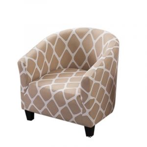 Fauteuil Club Housse - Haute Stretch - Amovible Et Lavable - Mobilier De Salon Protecteur - Neuf