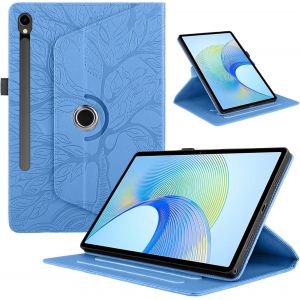KAL-Coque Tablette Pour Samsung Galaxy Tab S9 Fe 10.9"" 2023 Pu Cuir 360&deg;Rotatif Multi-Angle Stand Flip Cover Arbre Rotating &Eacute;tui Housse Pour Samsung Galaxy Tab S9 Fe 10.9"", Bleu - Neuf