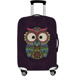 KALANKA-Store Housse de Valise 18-32 Pouces Fibre de Charbon de Bambou Luggage Cover en Polyester Clear Voyage Luggage Trolley Case Cover Protector - Neuf