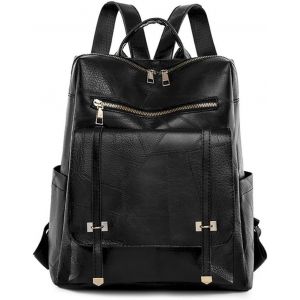 ChenQuanSarl-Imperm&eacute;able Sac &Agrave; Dos Femme,Vintage Pu Sac &Agrave; Dos Mode Sac &Agrave; Dos Loisir Sac D'&Eacute;cole Cartable Fille Sac &Agrave; Dos Voyage L&eacute;ger Sac Anti-Vol Pour Travail Coll&egrave;ge - Neuf