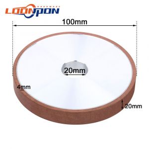 Disque de meuleuse parallèle pour fraise en acier au tungstène au carbure,diamant de 100mm,trou de 20mm,grain 80-400 -100x20x4x20mm-150 Grit - Neuf