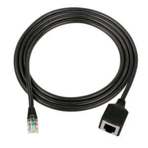 GUEB-Câble D'Extension 5Ft Rj12,Câble Téléphonique 6P6C Mâle À Femelle Pour Téléphone Numérique,Fax,Modem Dsl - Neuf