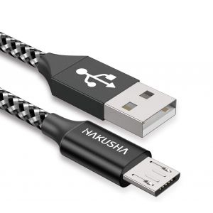 C&acirc;ble Micro Usb, [3m] 3a Charge Rapide C&acirc;ble Android Durable C&acirc;ble De Chargeur De T&eacute;l&eacute;phone Mobile En Nylon Pour Samsung S7/S6/S5/J5/J7, Huawei, Nokia, Nexus, Sony, Tablette, Ps4, KindleU20[Z895] - Neuf