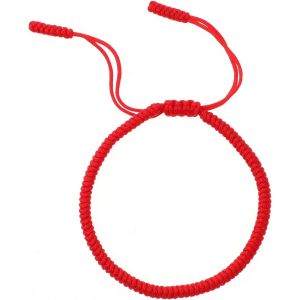 Bracelet En Corde Rouge Fait - Neuf