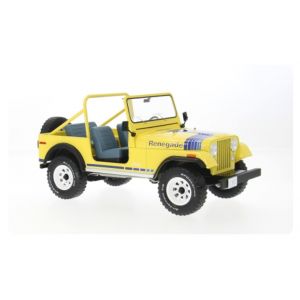 Jeep CJ-7 Renegade Jaune 1980 1/18 MCG - Neuf