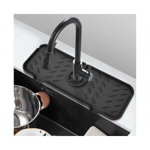 Tapis de robinet en silicone pour r&eacute;cup&eacute;rer l'eau des &eacute;viers de cuisine et de salle de bain - Neuf