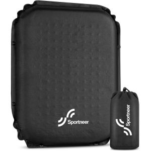 Acdsgd-Coussin De Si&egrave;ge Gonflable, L&eacute;ger Et Auto-Gonflant - 5,1 Cm - Mousse &Agrave; Rebond &Eacute;lev&eacute; - Coussin De Voyage Portable Pour Stade, &Eacute;v&eacute;nements Sportifs, Camping, Randonn&eacute;e, Voiture - Neuf