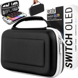 Housse De Transport Pour Console Nintendo Switch Oled Blanche Avec Compartiment De Rangement Pour Accessoires Et Jeux - Étui Facile À Nettoyer Avec Coffret Cadeau Édition - Neuf