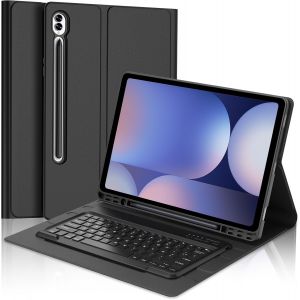 Kal-Samsung Galaxy Tab S10 Ultra/ S9 Ultra 14.6'' Clavier, Azerty Français Clavier Magnétique Bluetooth Sans Fil Etui Avec Pen Holder Pour Samsung Tab S10ultra 2024/S9 Ultra 2023, Noir - Neuf