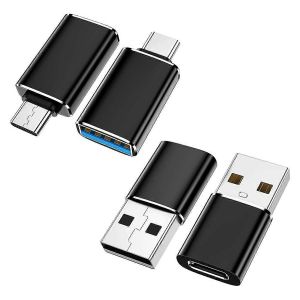 Pack de 4 Adaptateurs USB C vers USB et Adaptateur USB vers USB C pour /PC////Ordinateur portable//CarPlay - Neuf