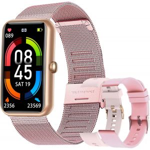 Montre Connectée Homme Femme Ip68 Etanche Smartwatch Pour Ios Android Telephone Montre Intelligente Tactile Vibrante Fitness Tracker Sport Podometre Cardio Chronometre - Neuf