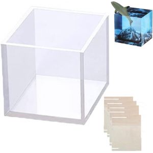 Kalanka-Moule Resine Epoxy Carre, Moules Silicone Cube Moulle En R&eacute;sine Moulage Epoxy Diff&eacute;rentes Tailles Moule Silicone Bijoux Moule Pour Fabrication De Bijoux, Bricolage Artisanale D&eacute;corations - Neuf