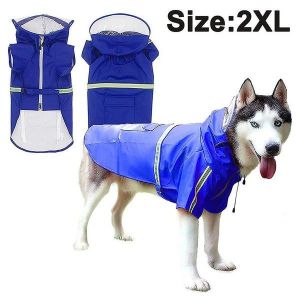 Imperméable Réfléchissant Élégant Pour Chien Avec Capuche - Poncho Imperméable Pour Toutes Les Aventures Par Tous Les Temps - Neuf