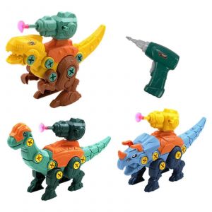 Jouets &eacute;ducatifs dinosaures pour cadeaux d'anniversaire avec perceuse &eacute;lectrique - Neuf