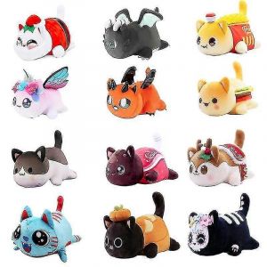 Miaou Aphmau Peluche Poup&eacute;e Coke Frites Hamburgers Pain Sandes Nourriture Chat Peluche Oreiller De Couchage Cadeaux De No&euml;l Pour Enfants - Neuf