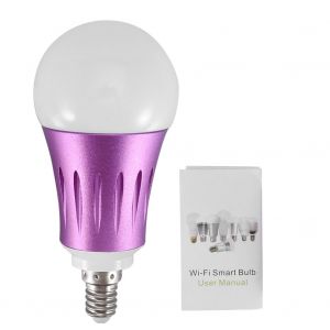 Hjlian Ampoule Led E14 Ac85-265v 7w Rgbw, Controlee Par Smartphone, Wi-Fi, Intelligente - Neuf