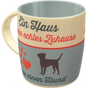 Eryi-Tasse À Café Rétro, Ein Haus U2013 Idée De Cadeau Pour Propriétaires De Chiens, En Céramique, Design Vintage Avec Une Citation, 330 Ml - Neuf