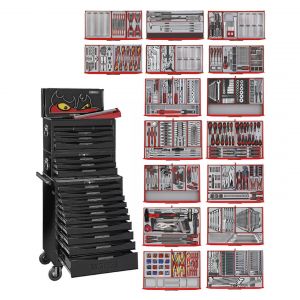 Servante d'atelier black &eacute;dition 1011 pi&egrave;ces Mega Master set Teng Tools TCMM1011NBK - Neuf