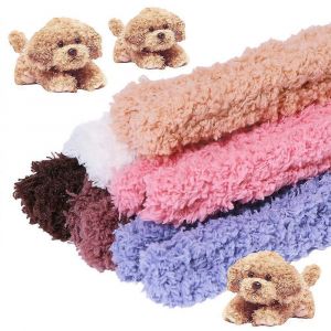 Batonnets de chenille pelucheux &iquest;&iquest; faire soi-m&iquest;&ordm;me avec yeux et nez en plastique pour loisirs cr&iquest;&iquest;atifs enfants, couleurs assorties, 1000 x 9 mm - Neuf