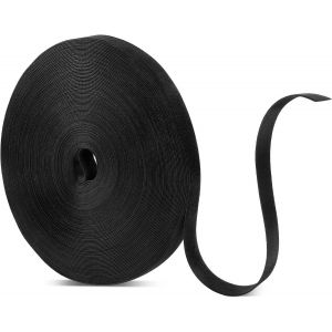 MEVRONISSHOP-30m x 20mm Attache Cable R&eacute;utilisable, Sangle Scratch Serre-c&acirc;bles &Eacute;lectriques Bande Scratch pour Cable Management Organisateur de Cable Bureau (Noir) - Neuf