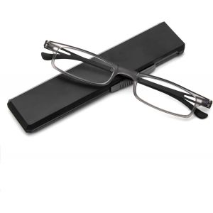 Lunettes De Lecture Compactes Avec Protection Contre La Lumière Bleue Et Les Uv, Avec Étui À Lunettes Portable Et Plat, Pour Hommes Et Femmes - Neuf