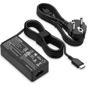 THEF-Chargeur USB C 100W Alimentation pour Mac Book Pro,Len ovo Thinkpad,Huawei Matebook Pro,HP,Dell,ASUS,Acer,Chromebook Universel Type-C Ordinateur Portable Adaptateur - Neuf