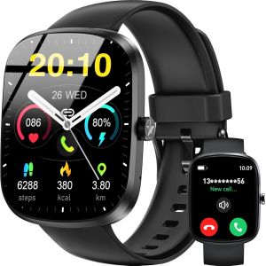Montre Connect&eacute;e Homme Femme,1.91"" Hd Smartwatch Avec Appels Bluetooth,140+ Sportifs Modes Montre,Moniteur Sommeil,Fr&eacute;quence Cardiaque,Podom&egrave;tre,&Eacute;tanche Ip68,Montre Homme Pour Android Ios No[Z1518] - Neuf
