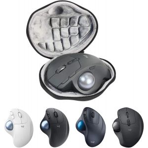 Etui Rigide Mini Sac Portable pour Logitech MX Ergo/Ergo M575 / M570 Souris sans Fil Housse Protection Anti-Choc Anti-Rayure Bo&icirc;te - Neuf