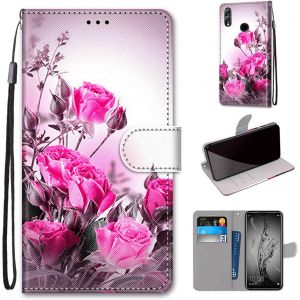 Kal-Coque Etui Pour Huawei P Smart 2019 / Honor 10 Lite Étui Housse En Cuir Avec Carte Fente, Fonction Support Fermeture Magnétique Coque Compatible Pour Huawei P Smart 2019 / Honor 10 Lite - Neuf