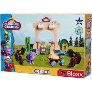 Dino Ranch Farm - Briques de Construction (40 pi&egrave;ces) pour Cassidy Ranch avec Figurine Miguel et Dino Figurine Tango, pions pour Enfants de 18 Mois &agrave; 5 Ans - Neuf