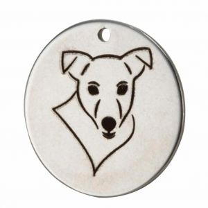 Bricolage Mignon Chien De Champ Chinois Animal En Acier Inoxydable D&eacute;cor Pendentif Accessoire (Couleur Acier) - Neuf