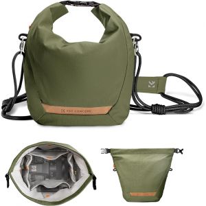 asas-Sac Appareil Photo,Porté À La Main Sac Léger À La Mode Compatible Avec Les Petits Appareils Photo Reflex Compacts Pour Femmes-Vert - Neuf