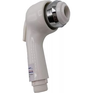 ERYI-Store® Douchette De Douche Blanche, Design Double Jet Avec Levier Dévissable, Pour Nettoyer Le Filtre En Caoutchouc, Bateau, Caravane, Camping, Camping. - Neuf
