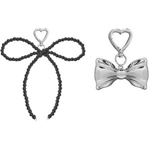 KAL-Bag Charm, 2 Pi&egrave;ces Noeud Papillon Bijoux De Sac, Peut &Ecirc;tre Utilis&eacute; Comme Breloque T&eacute;l&eacute;phone Portable, Breloque Portefeuille - Neuf