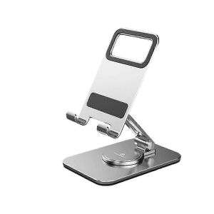Angle Et Hauteur Réglables,Support De Téléphone De Bureau Pliable Avec Rotation À 360°,Support Mobile Universel Pour Table - Neuf