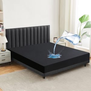 Al&egrave;se De Matelas Imperm&eacute;able 90 X 200 Cm - Respirante - Qualit&eacute; Sup&eacute;rieure - Lavable &Agrave; 60 &deg;C - Noir - Neuf