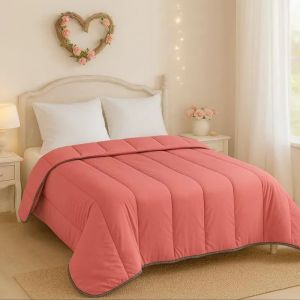 Couette Temp&eacute;r&eacute;e Corail - 2 Personnes 220 X 240 - Mi Saison - Mortreux - Neuf