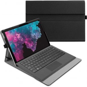Coque pour 12.3&iquest; Microsoft Surface Pro 7+/7/6/5/4/3 - Coque Multi Angles Etui de Protection Couverture Pochette Cover, Noir - Neuf