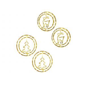 4 Guirlandes Lumineuses Led &Agrave; Double Anneau Fonctionnant Sur Piles Pour No&euml;l - Neuf